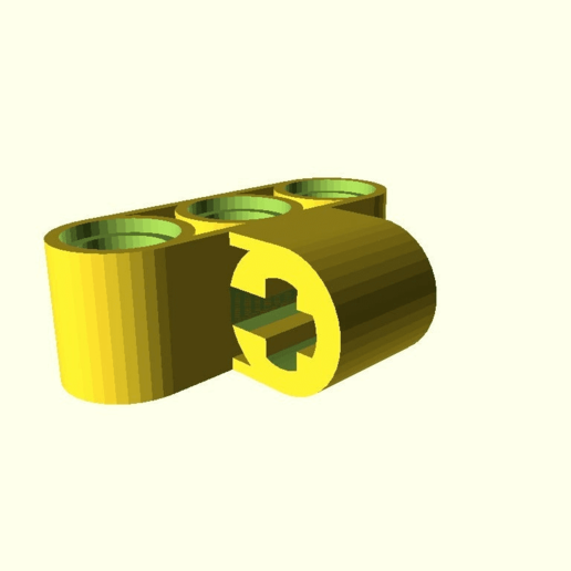 Lego Tecnico eixo PIN conector perpendicular Customizável compatível tempestades mentais partes 3D print model - Mito3D
