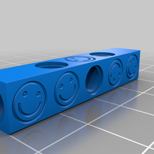 lego technic beam 5 alternating holes fancy modding construction_toys 3d print model - Mito3D