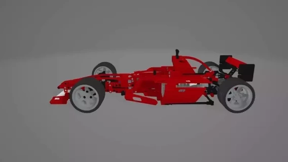 Lego Technik Ferrari f1 8386 3d Modell Spiel Wagen Rennen ferrarif1 3d print model - Mito3D