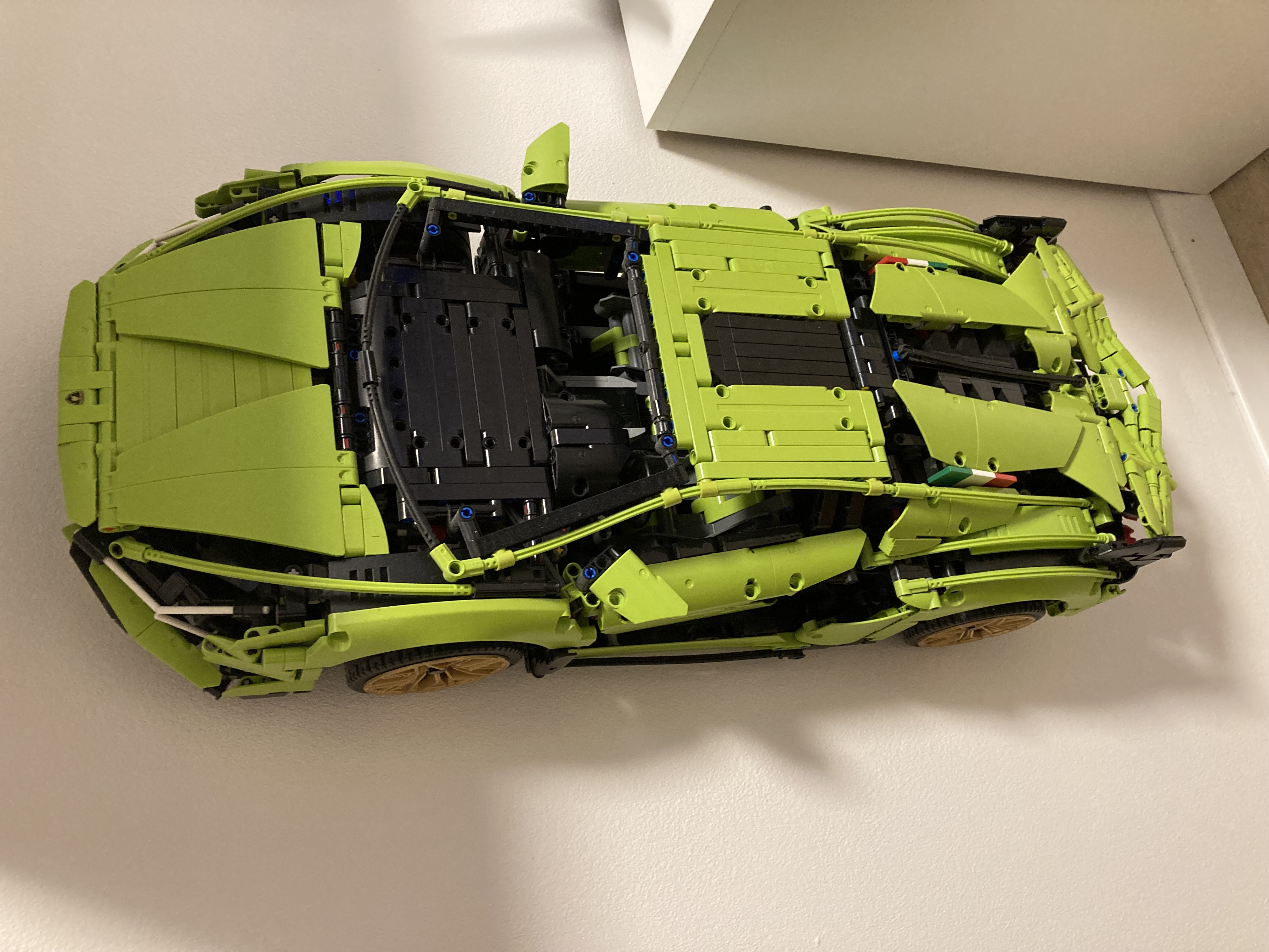 lego technic lamborghini sian wall holder Gadget hook mount lambo 3D print model - Mito3D