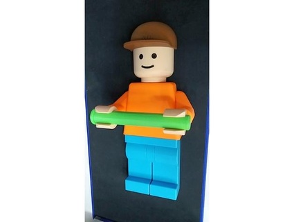 Lego baño papel soporte pq gracioso 3d print model - Mito3D