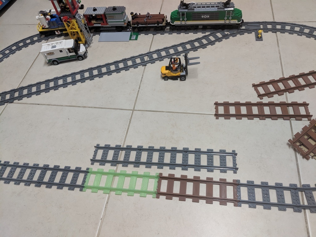 Lego Zug Spur 15x kompatibel Konstruktion Spielzeuge 3D print model - Mito3D