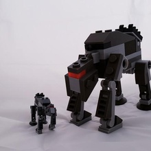 lego walker 3x scale game construction toys at-at 3d print model - Mito3D