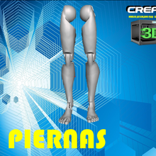 jambes art figure 3d print model - Mito3D