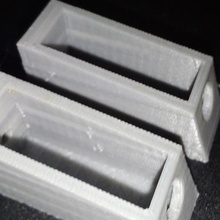 piernas inclinada de la caja soporte asamblea 130x170x55mm herramienta partes materiales electronica apoyo 3d print model - Mito3D