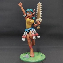 leilani indivisible art statue figure game girl figurine 3d print model - Mito3D