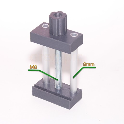 leiterplattenhalter 50 mm tool schraubstock pcb-Halter vice platinenhalter 3D print model - Mito3D