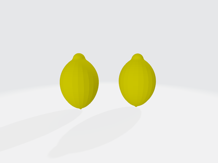 Zitrone Früchte Lebensmittel Zuhause Haus Leben 3d print model - Mito3D