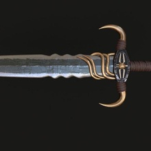 lengendaria boynuzlu Büyük kılıç 3d print model - Mito3D