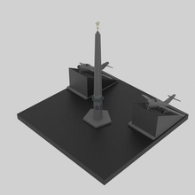Leninegrado monumento arquitetura Monumento Leningrado Migjet 3d print model - Mito3D