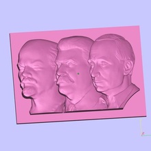 lenin-stalin-putin sanat 2d 3d print model - Mito3D