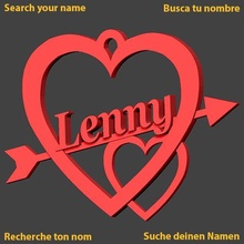 Lenny cœur Cupidon l'amour amour Saint Valentin jch saint valentin amoureux in journée 3d print model - Mito3D