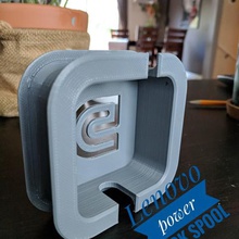 lenovo power brick cord holder gadget spool 3d print model - Mito3D