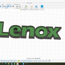 lenox writing 3d print model - Mito3D