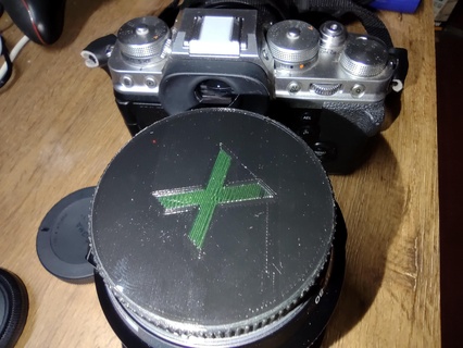 lens şapka x mount geri Fujifilm 3d print model - Mito3D