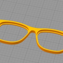 lens frame glasses framework read study work view 3d print model - Mito3D