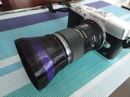 Linse Kapuze 2 Stollen Olymp parametrisch Kamera Video Gadget 3d print model - Mito3D