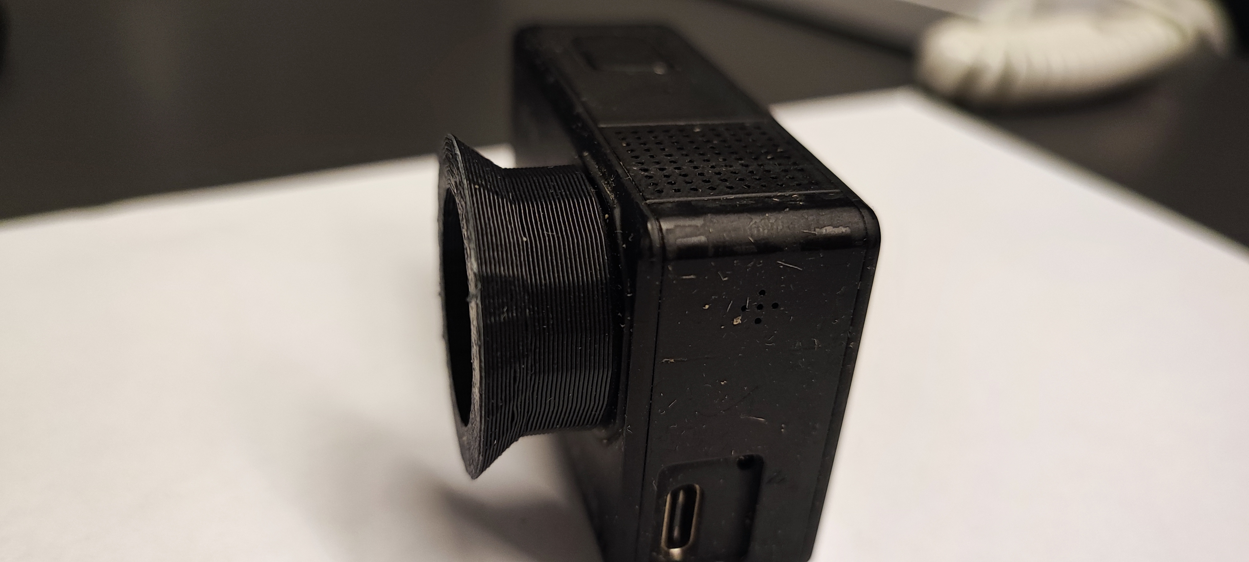 lens hood sjcam 8pro sjcam8pro gopro actioncam 3D print model - Mito3D