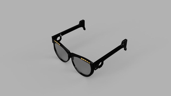 lentes LEDs óculos leds 3d impressão 3d print model - Mito3D