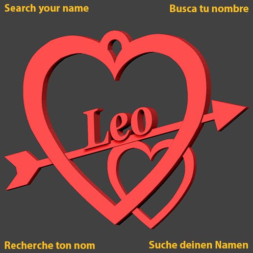 leo heart cupid love amour saint valentin jch liebe saint-valentin valentine valentine's amoureux in day 3D print model - Mito3D