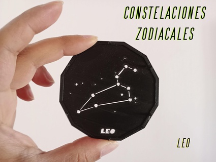 Leo zodiaque projections 3d print model - Mito3D