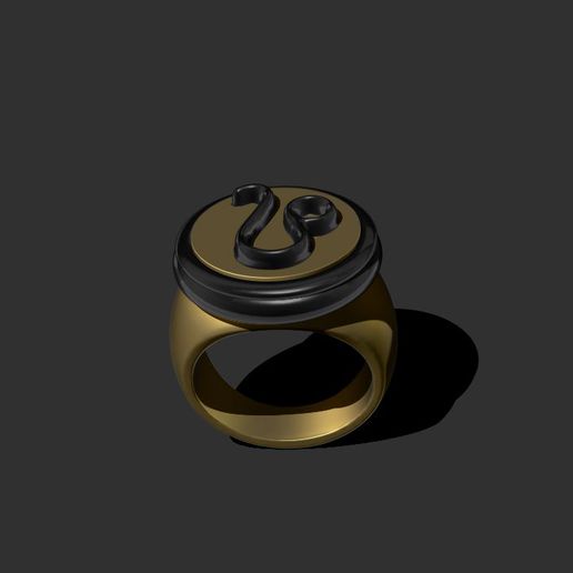leo horoscope ring art jewelry 3D print model - Mito3D