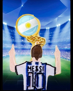 Leo messi portachiavi argentina portachiavileo leomessi dieci campione calcio mondo Dio Capitano leggenda collezione 3d print model - Mito3D