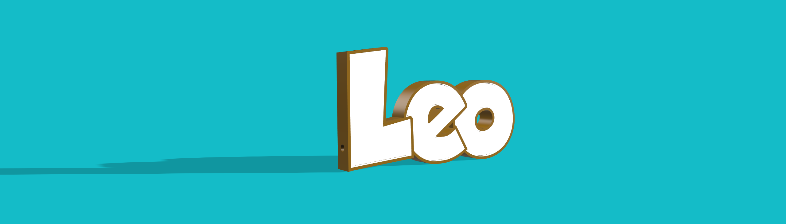 Leo İsim Led 3D print model - Mito3D