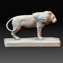 Leo estátua arte criaturas Alto poli imprimível modelo animais 3d print model - Mito3D