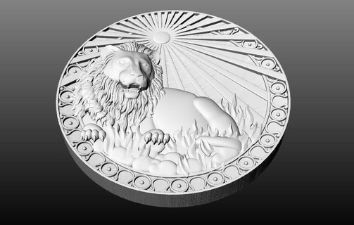 Leo zodyak madalyon 3d takı mücevher altın kolye Burçlar terazi astroloji Başak Koç kanser Boğa Burcu ikizler burcu Kova balık yay astronomi Oğlak 3d print model - Mito3D