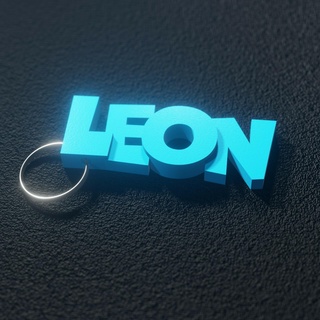 leon - keyring Gadget keyring keychain  3d print model - Mito3D