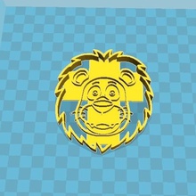 leon cookie cutter home lion 3d print model - Mito3D