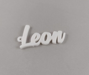 Leon anahtarlık isim kolye gadget mücevher deko çocuk 3d print model - Mito3D