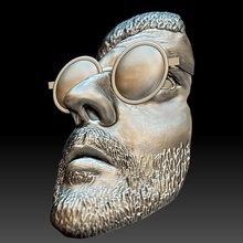 leon killer ritratto in bassorilievo stl vari il 3d print model - Mito3D
