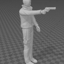 leon s kennedy re4 revolver pistola gioco 3d print model - Mito3D