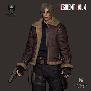 leon s kennedy re4 3d 3dmodel 3dprinting collectibles impressao3d collection stl resident evil 4 3d print model - Mito3D