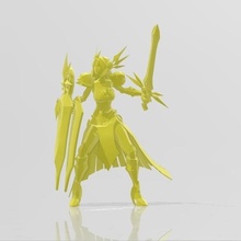 leona + protect skin lol game league legends champion character toy gamer 3d print model - Mito3D