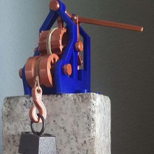 leonardo ascensor invención inventor vinci modelo mecanismo juguete 3d print model - Mito3D