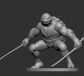 leonardo leonardo tenage mutante ninja tartarughe tmnt figura 3d print model - Mito3D