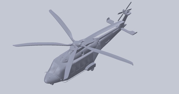 leonardo Agustawestland aw189 helicóptero 3d print model - Mito3D