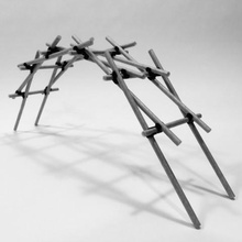 leonardo da vinci ponte conceito arquitetura escultura construção conector estrutura 3d print model - Mito3D