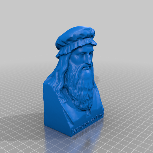 Leonardo vinci hohl Ausführung Skulpturen 3D print model - Mito3D