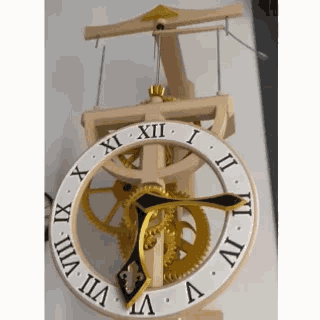 leonardo vôo pêndulo relógio mecânico mecanismo engrenagem vinci renascimento arte medieval 3d print model - Mito3D
