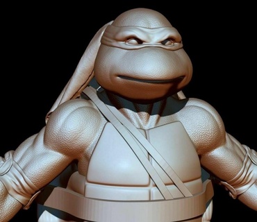 Léonard ninja tortue cosplay tmnt tortues soutenir réplique 3d print model - Mito3D