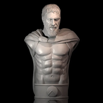 leonidas büst 3d baskı 3d print model - Mito3D