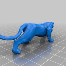 leopardo juego a los animales salvaje la estatuilla animal 3d print model - Mito3D
