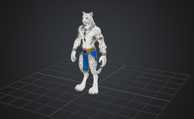 leopard game 3d print model - Mito3D