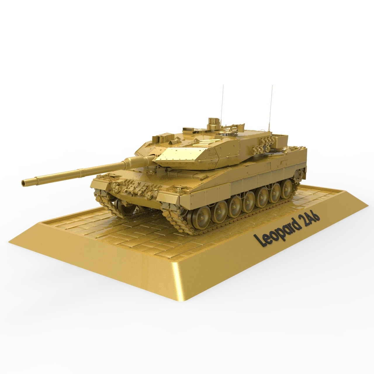 leopard 2a6 main battle tank Game german army nato panzer ready to print 3D print model - Mito3D