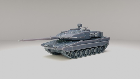 leopardo 2a6e España mbt 2e 3d print model - Mito3D