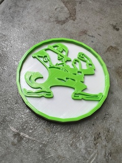 leprechaun coaster irish shamrock clover ireland 3d print model - Mito3D